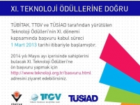 XI. TEKNOLOJİ ÖDÜLLERİ BAŞVURU DUYURUSU